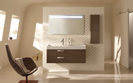 Фото Полупенал Jacob Delafon Rythmik EB1058G-E70 цвет Арлингтонгский Дуб левое открывание двери