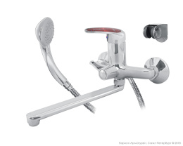 Фото Смеситель для ванны/раковины KARAT КРАСНЫЙ NEXT Варион 9024823