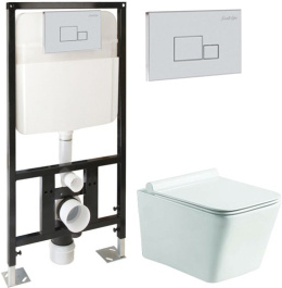 Унитаз подвесной SantiLine (SL-5007+SL-01)