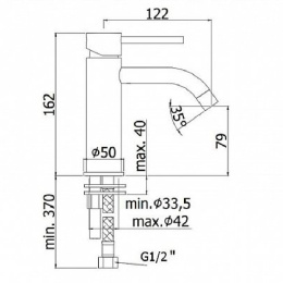 Смеситель для раковины Paffoni Light LIG071HGSP Медовое золото