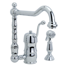 Фото Migliore Queen Nostalgia 18250 Смеситель для кухни, на два отв. с лейкой, хром