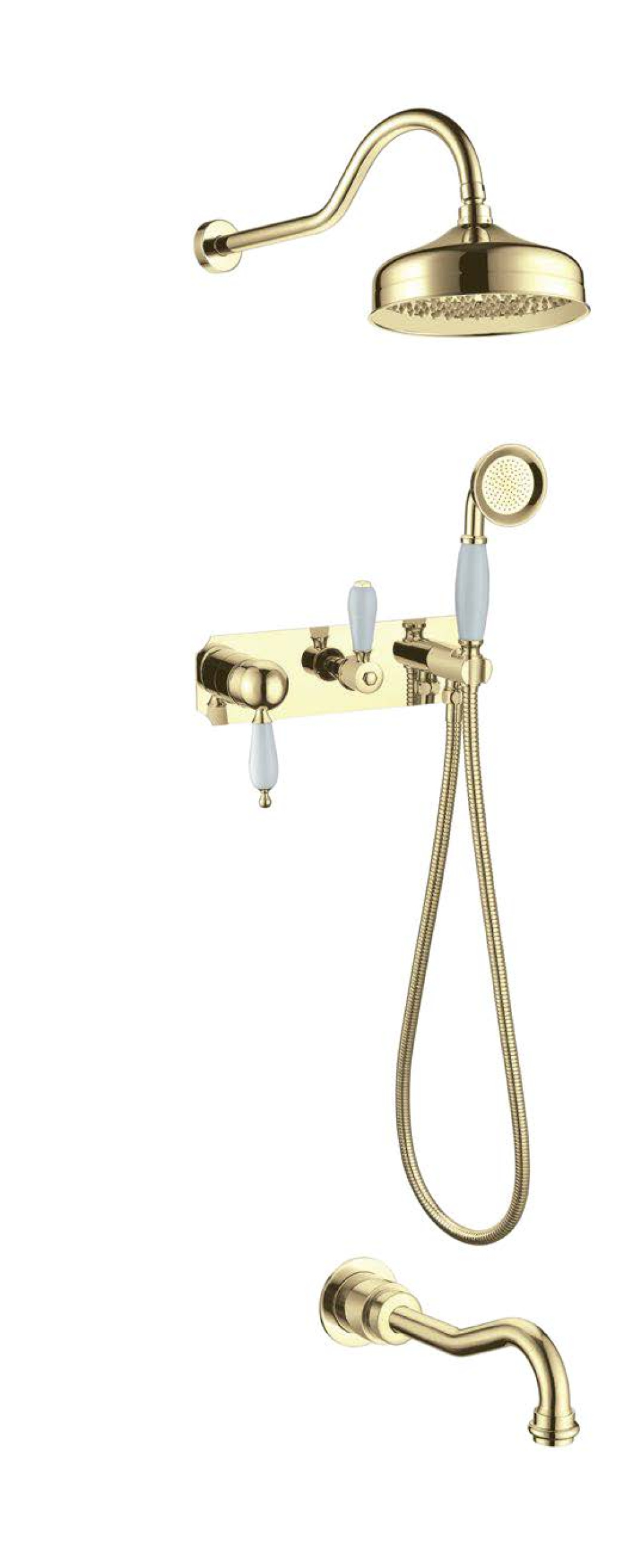 Фото Смеситель для ванны Boheme Tradizionale Oro (288) золото