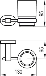 Фото Держатель со стаканом Ravak Chrome (X07P188), хром