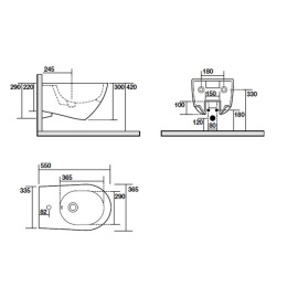 Фото Биде подвесное Kerasan Aquatech 372401*1 белое