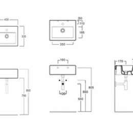 Simas FROZEN FZ 14 bia 1 hole Раковина подвесная с 1 отверстием, белая