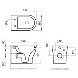 Подвесной унитаз BelBagno Lucie BB063CHR, безободковый