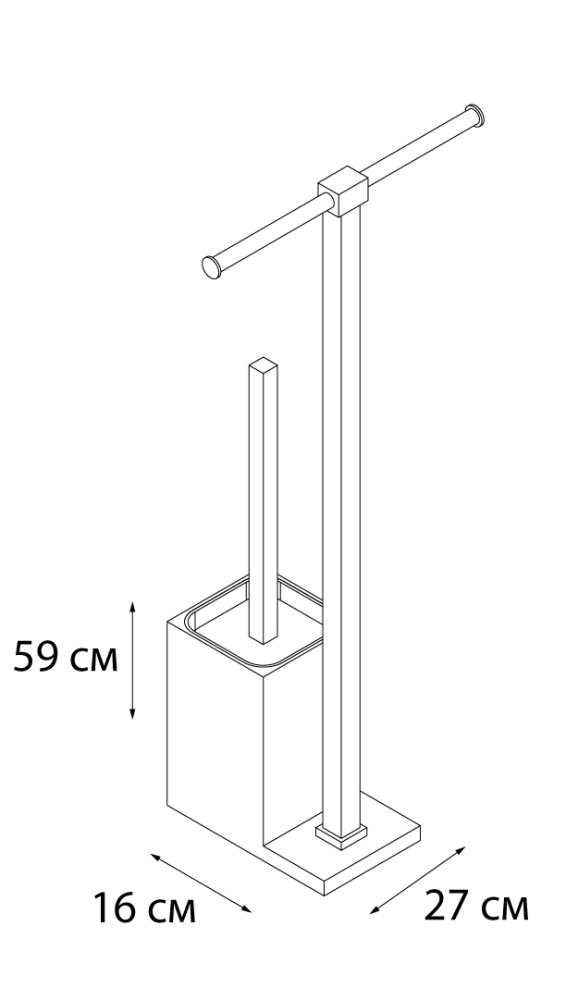 Фото Стойка FIXSEN Rainbow напольная б/д двойной + ерш зеленая (FX-32-04)