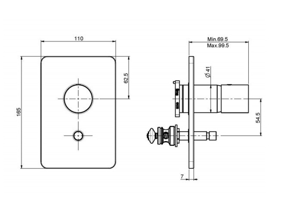 Смеситель для ванны F4169X2CR FIMA Carlo Frattini Nomos Go