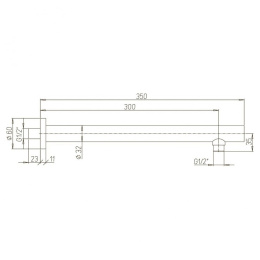 Фото Кронштейн для верхнего душа Paini 50CR745TT35 хром