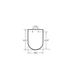 Сиденье для унитаза Roca Meridian (8012AC004) белый