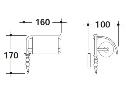 Фото Держатель туалетной бумаги Globo Paestum (PACC41) хром
