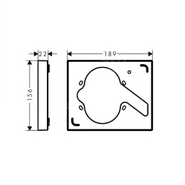 Фото Удлинитель внешней части iBox Hansgrohe  (13601000) Удлинитель внешней части iBox