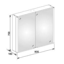 Фото Зеркальный шкаф Keuco Royal 12802171301, белый