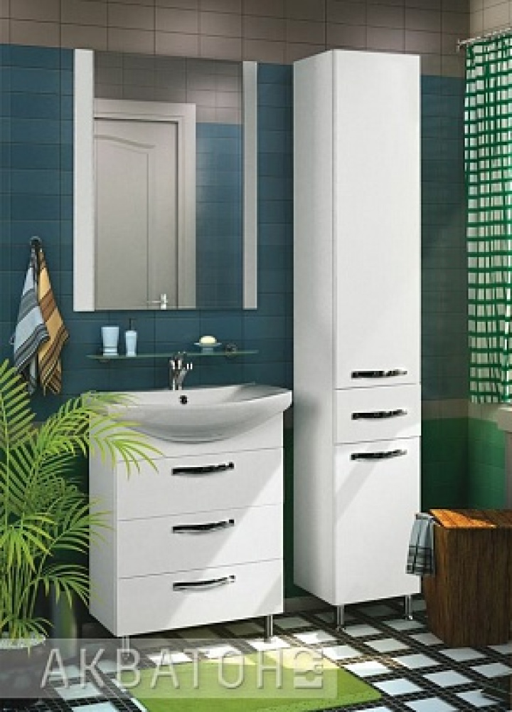 Фото Тумба под раковину Aquaton Ария 65 белый 1A134001AA010