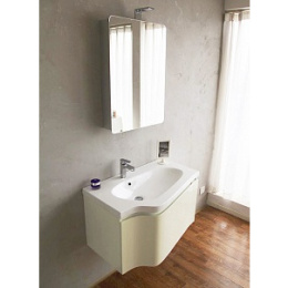 Тумба с раковиной BelBagno Formica tortora lucido BB800D/TL+BB800B