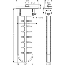 Внутренняя часть Hansgrohe (28020000)