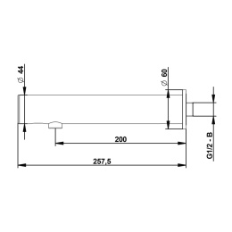 Фото Бесконтактный настенный кран PRESTO LINEA 57100 хром