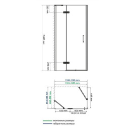 Душевой уголок WasserKRAFT Aller 10H 120x90 Хром