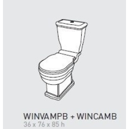 Cielo Windsor WINVAMPB + WINCAMB Унитаз напольный с бачком (белый)