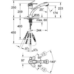 grohe europlus 33444000 Смеситель для кухни
