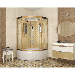 Душевая кабина 120x120x215 Niagara (NG-7744G) акрил, Поддон высокий