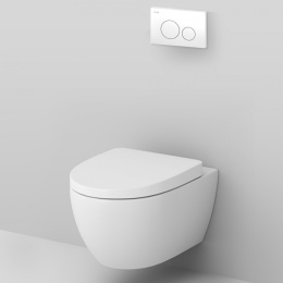 Инсталляция + унитаз + клавиша Am.Pm Awe (IS49001.111738) белый, синий