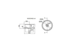 Раковина накладная Scarabeo LAVABI D ARREDO 8034