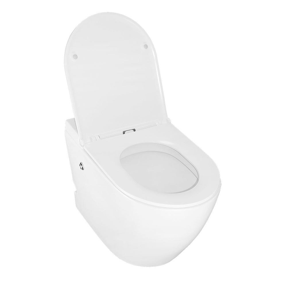 Унитаз напольный Azario (AZ-102) импульсный, безбачковый, Белый