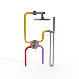 Фото Комплект на 2 потребителя Paini Cox 78CRSET26911SH хром