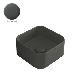 Ceramica CIELO Shui Comfort MILAQ CM - Раковина накладная Minimo 25*25 см Cemento (Серый)