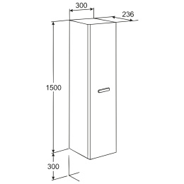 Шкаф-колонна Roca Victoria Nord (ZRU9000026) белый