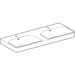 Раковина Geberit Smyle Square 500.223.01.1 двойная