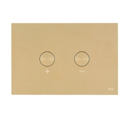 Фото Клавиша смыва OLI Blink (878781) золото брашированное