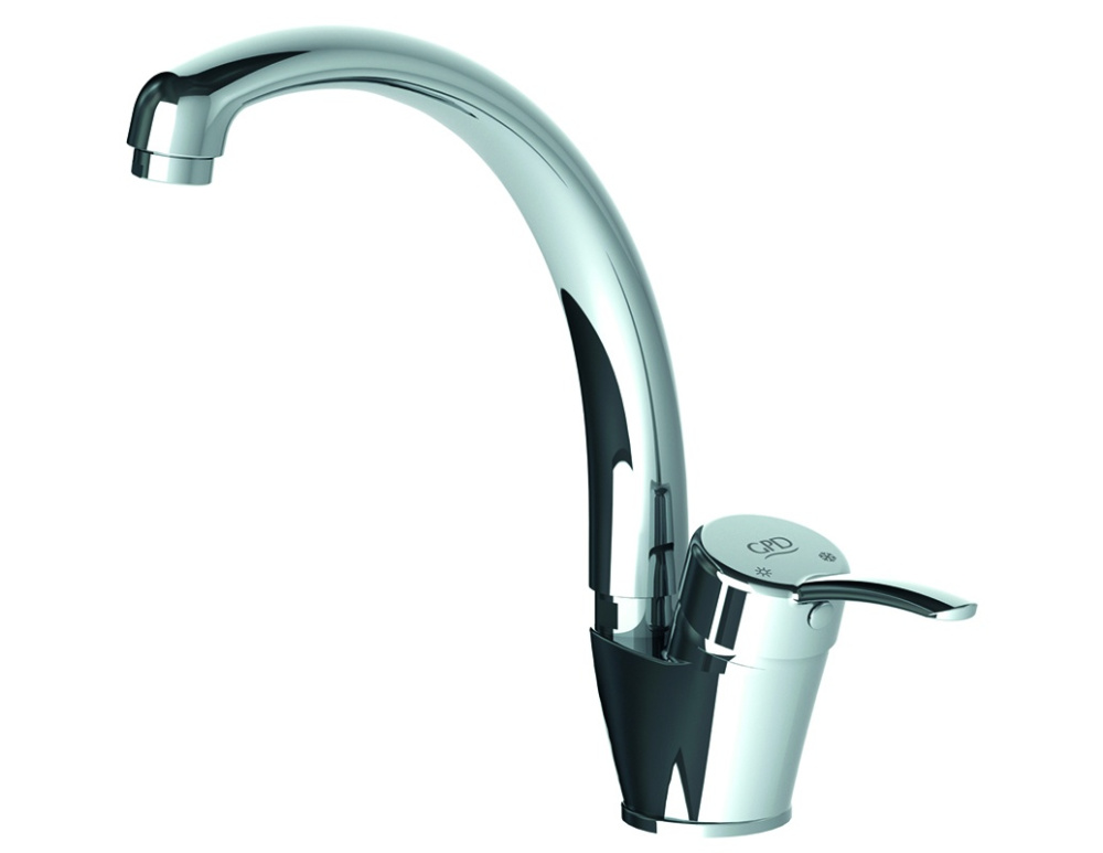 Фото Смеситель GPD Primula MTE175, для кухонной мойки, хром