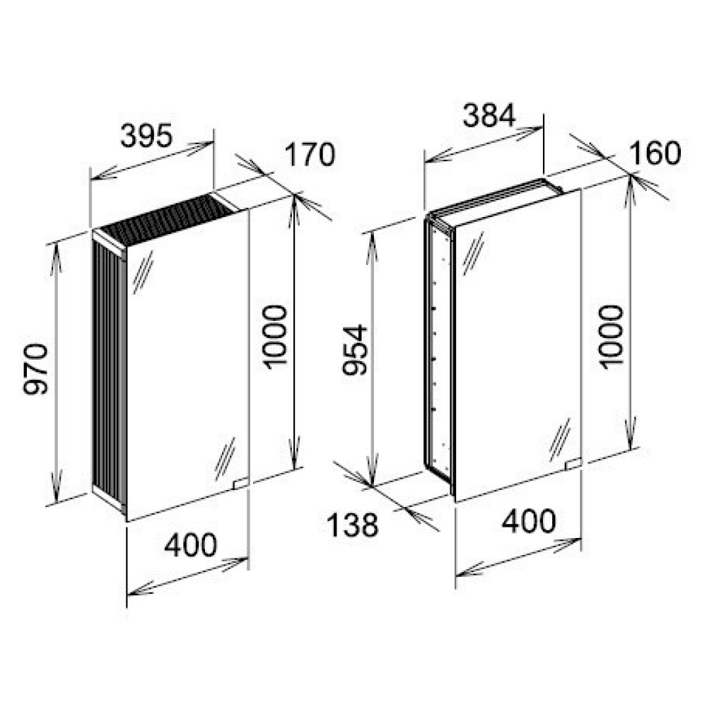 Модуль Keuco Royal Modular 25014000101, алюминий