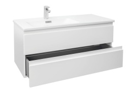 Фото Тумба под раковину Jacob Delafon Madeleine EB2054-J51, 100 см, матовая белая, левая