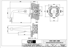 Внешние части смесителя для раковины Gessi Cono (45088#031) хром