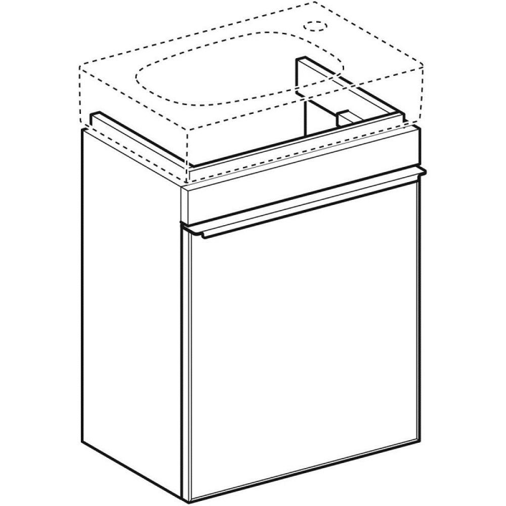 Geberit Citterio 500.555.JJ.1 Тумба для раковины, с распашными дверцами