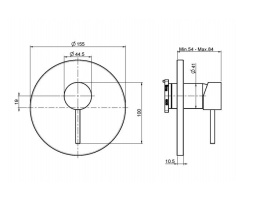 FIMA Carlo Frattini Spillo Up F3039X1CR Смеситель для душа