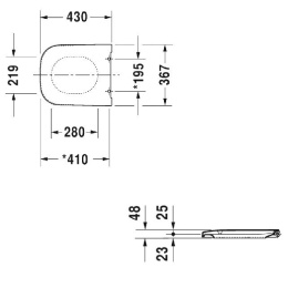 Крышка-сиденье Duravit Happy D.2 0064590000, белый