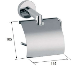 Фото Держатель туалетной бумаги REMER Guest (GS60NO) черный