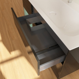 Villeroy Boch Finion F060GMPH Тумба под раковину 1196х498 мм (olive matt/glossy black)