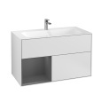 Villeroy Boch Finion F030GKMT Тумба под раковину 996х498 мм (anthracite matt/white matt)