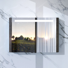 Фото Зеркальный шкаф Am.Pm Sensation (M30MCX1001TF) дуб табак