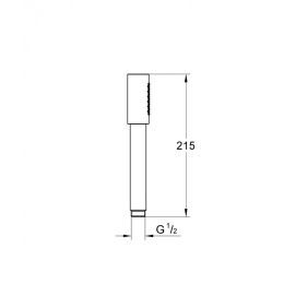 Grohe Sena 28034000 Душ ручной, 1 вид струи
