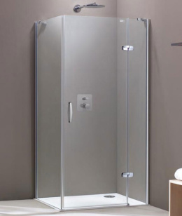 Душевой уголок Huppe Aura elegance, 90 х 90 х 190 см, стекло прозрачное, петли справа