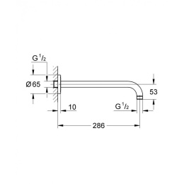 Grohe Rainshower 28576000 Душевой кронштейн настенный