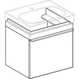 Geberit Citterio 500.556.JI.1 Тумба для раковины, с ящиками выдвижными