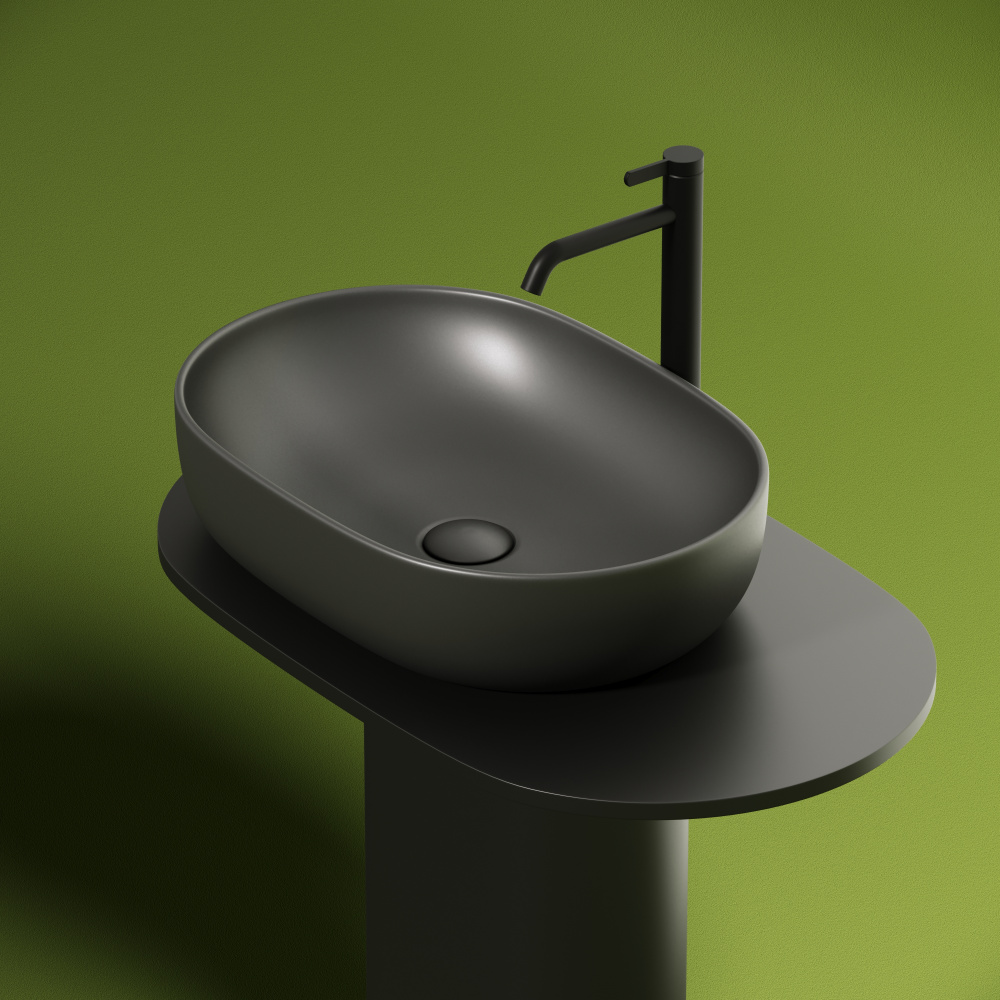 Ceramica Nova Element CN6047MDH Умывальник чаша накладная овальная 600*415*135мм