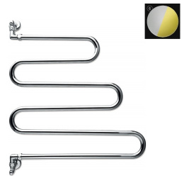 Фото Полотенцесушитель Margaroli Vento 405CG водяной, хром/золото